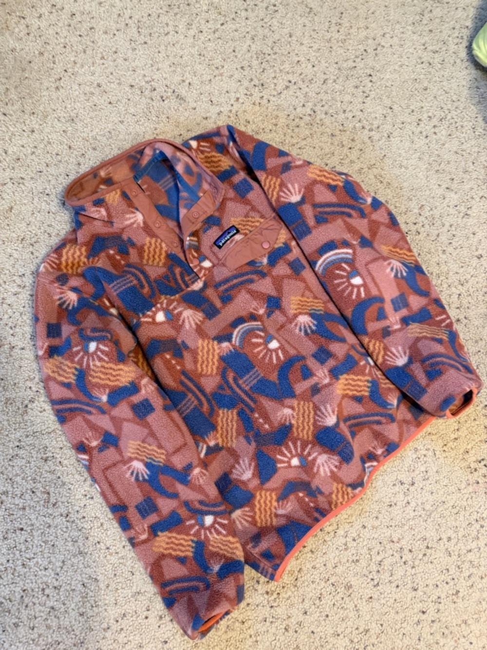 Women’s Patagonia canyon block synchilla snap-t fleece pullover